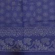 Kékfestő bordűrös kötény hólabdás mintával, csipke nélkül