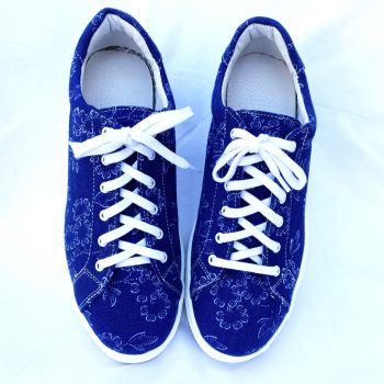 Kékfestő cipő margarétás mintával ELŐRENDELHETŐ!