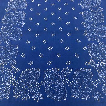 Kékfestő asztali futó terítő 90x40cm leveles mintával