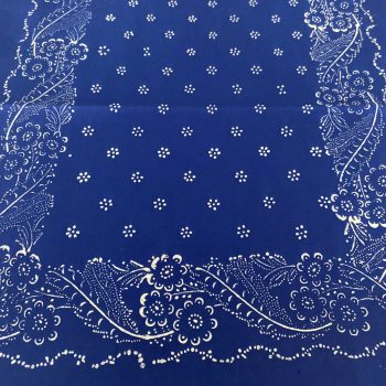   Kékfestő asztali futó terítő 90x40cm csillagvirág mintával